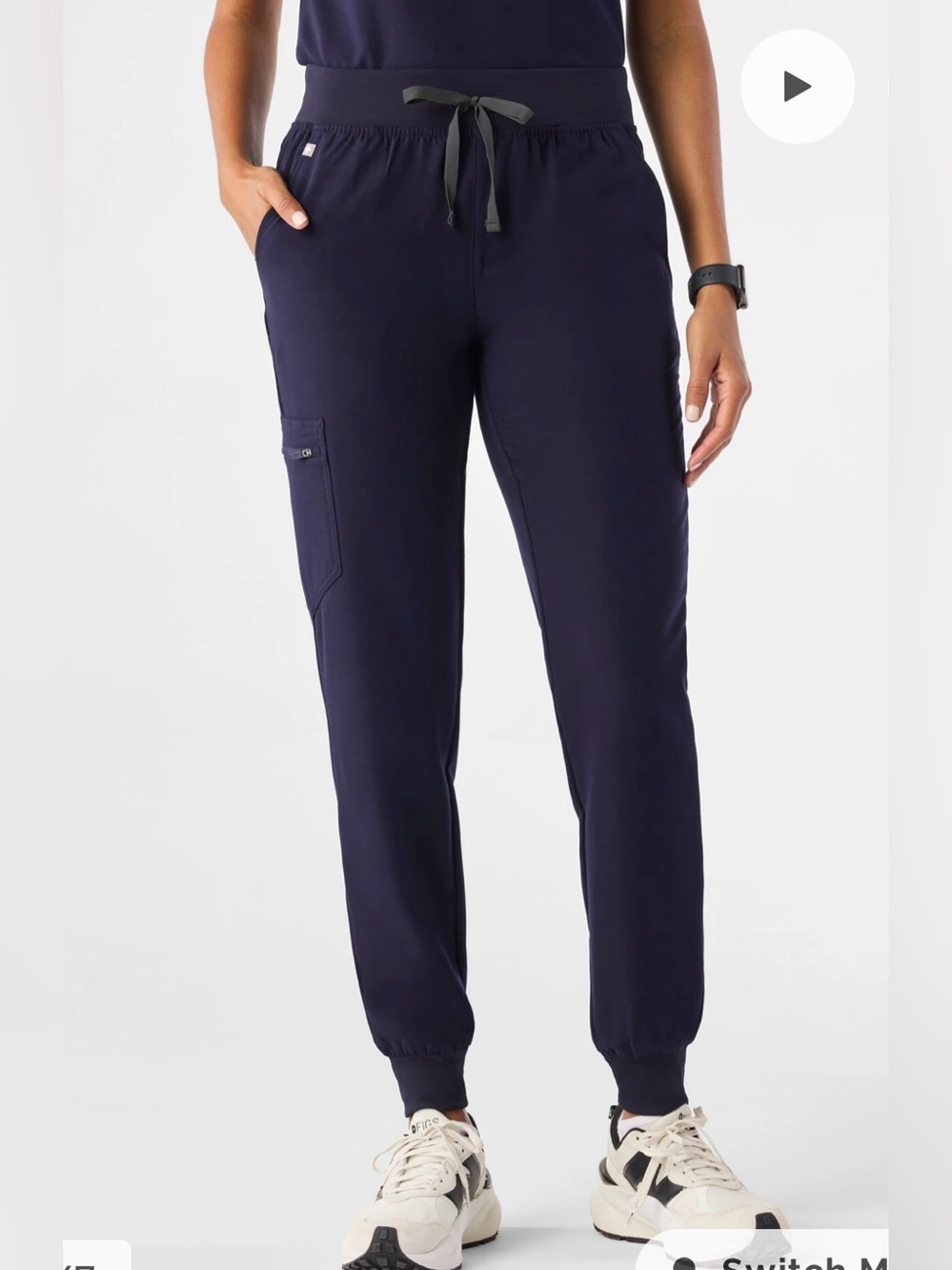 Figs Zamora Jogger Scrub Pants in Navy